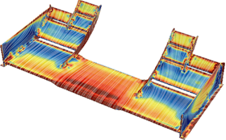 Formula Student front wing CAD, CFD visualization, and installed vehicle photo